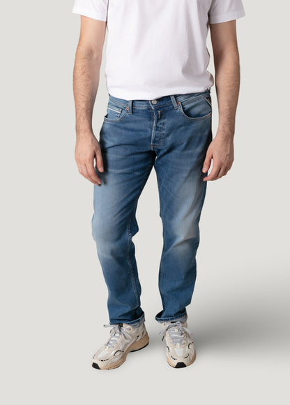Pantalón tejano denim azul medio