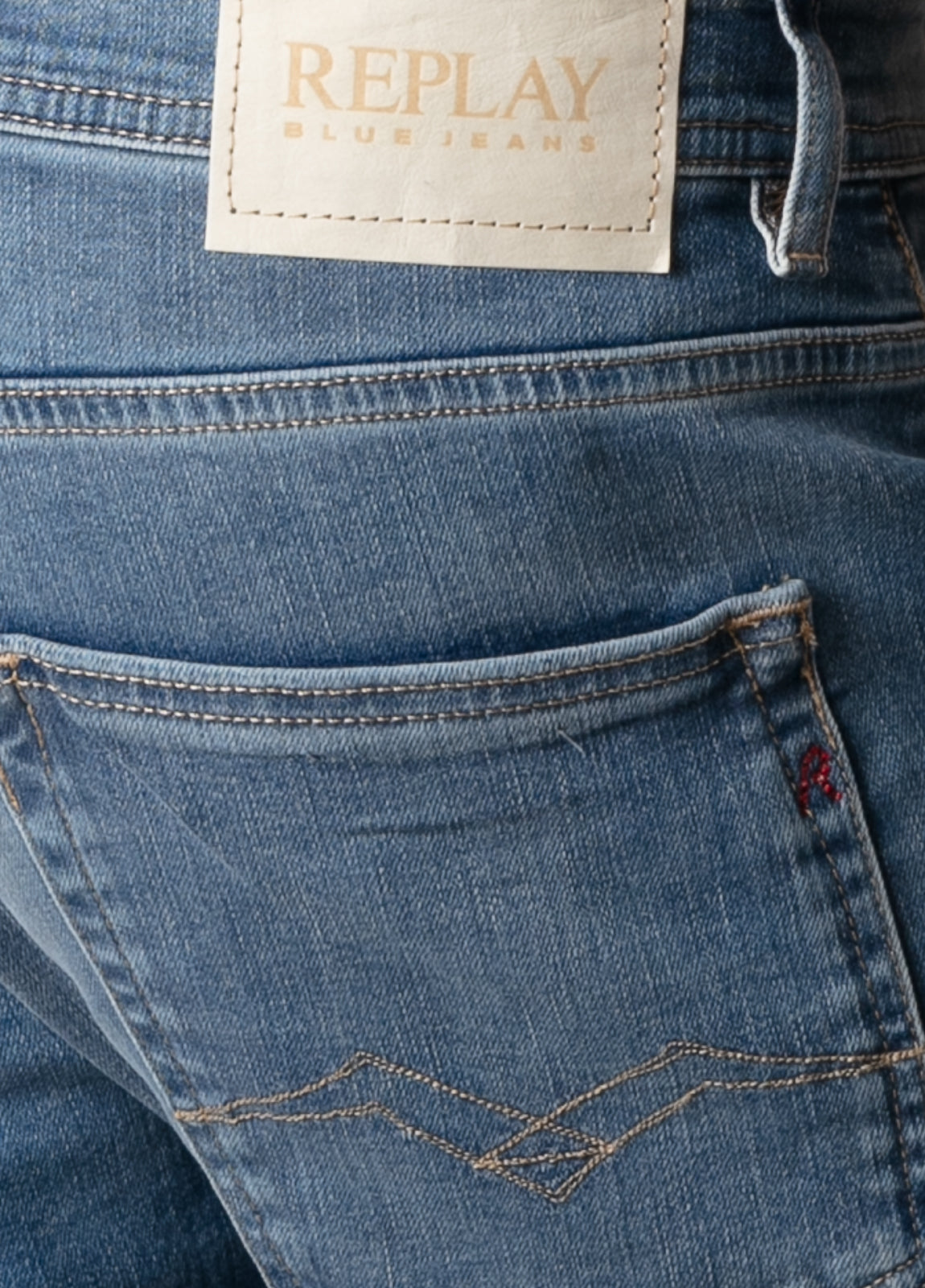 Pantalón tejano denim azul medio