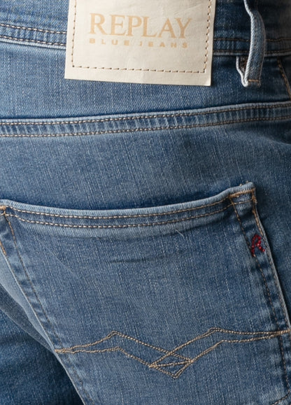 Pantalón tejano denim azul medio