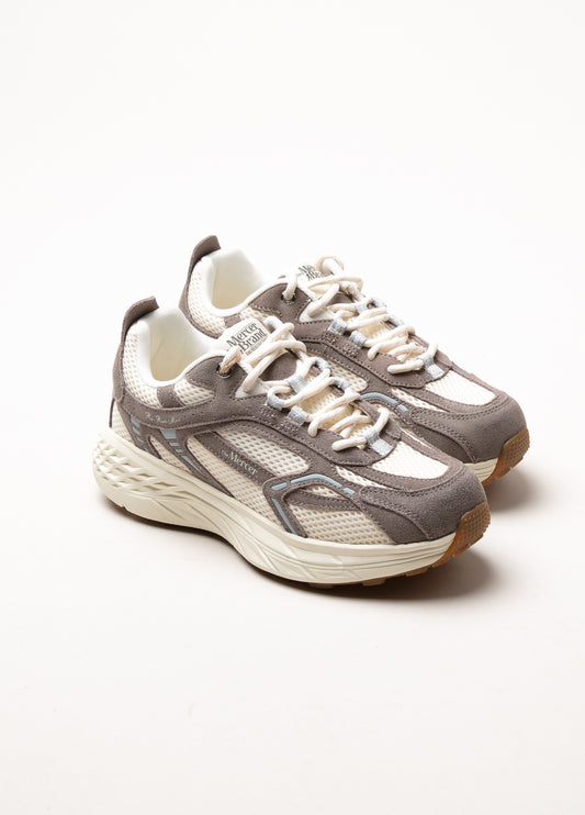 Sneaker visón y beige