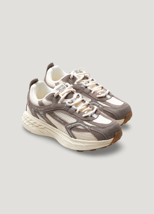 Sneaker visón y beige