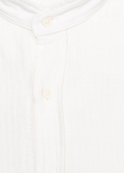 Off-white grandad collar shirt