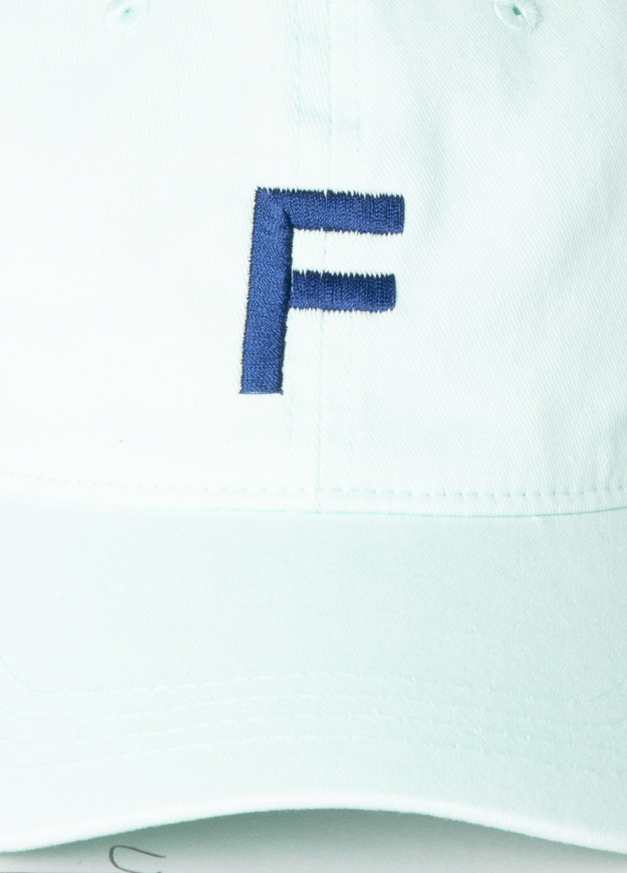 Mint green cotton cap