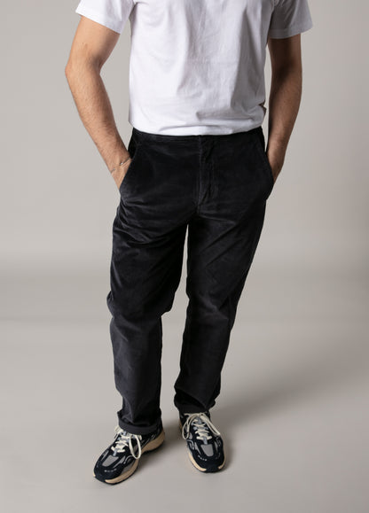 Navy corduroy jogger pants