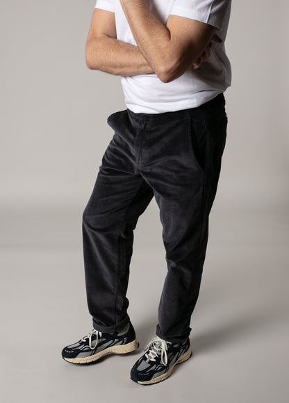 Navy corduroy jogger pants