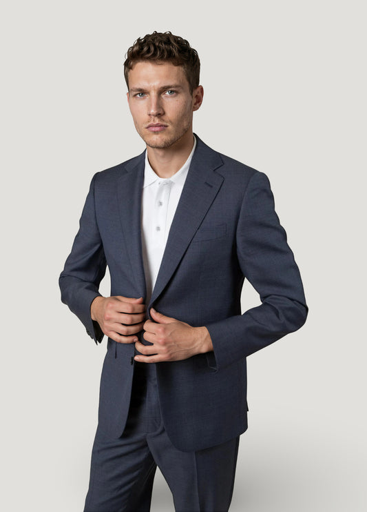 Traje vestir textura vestir azul