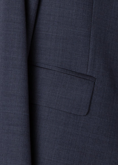 Micro-textured navy dress suit
