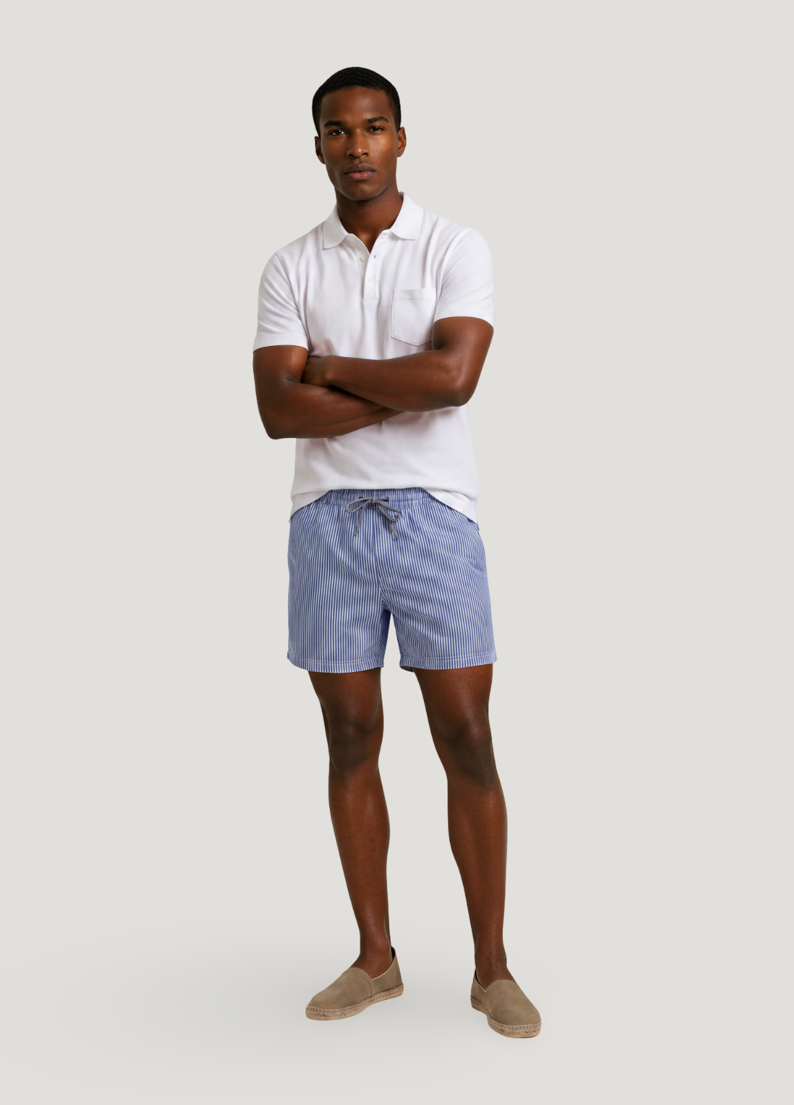 Bañador seersucker navy