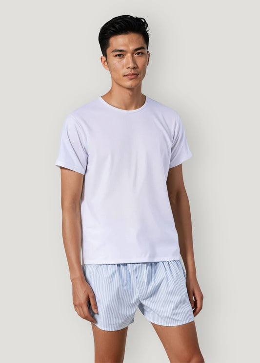 Sky blue stripe boxer