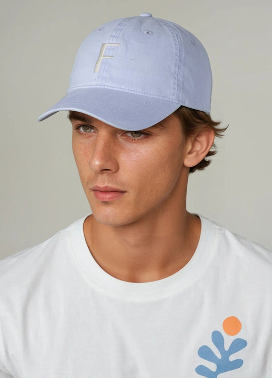Gorra loneta celeste