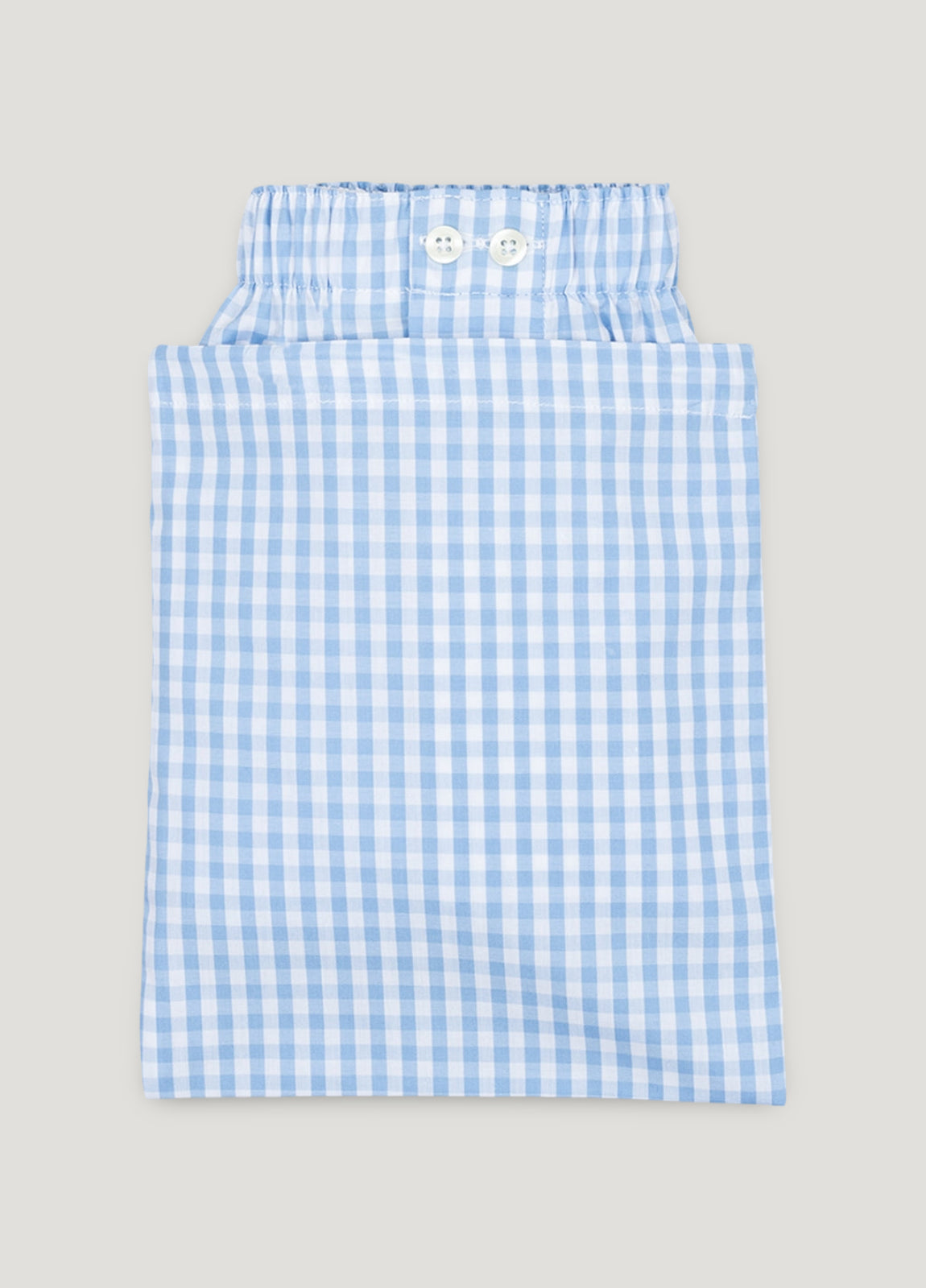 Boxer shorts in light blue gingham