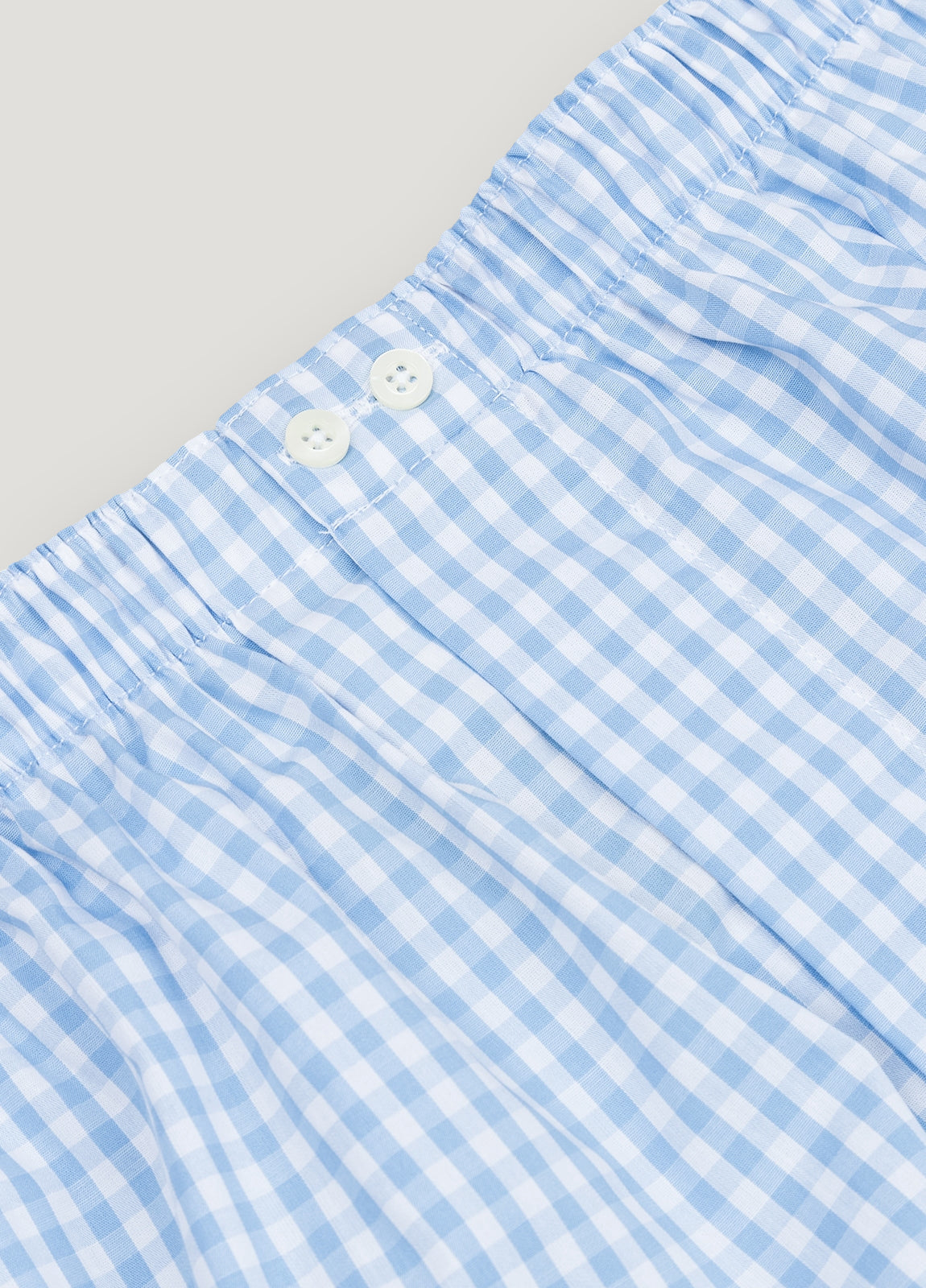 Boxer shorts in light blue gingham
