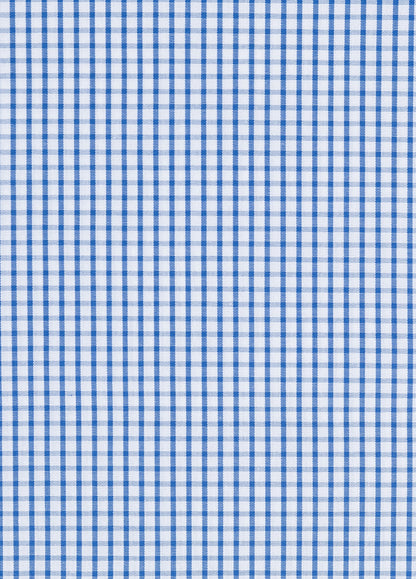 Blue checkered boxer
