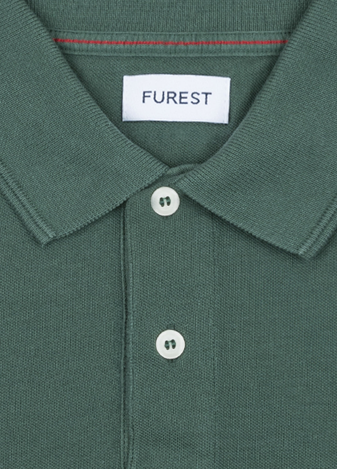 Polo manga larga piqué verde