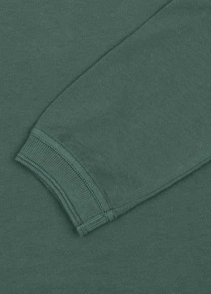 Polo manga larga piqué verde