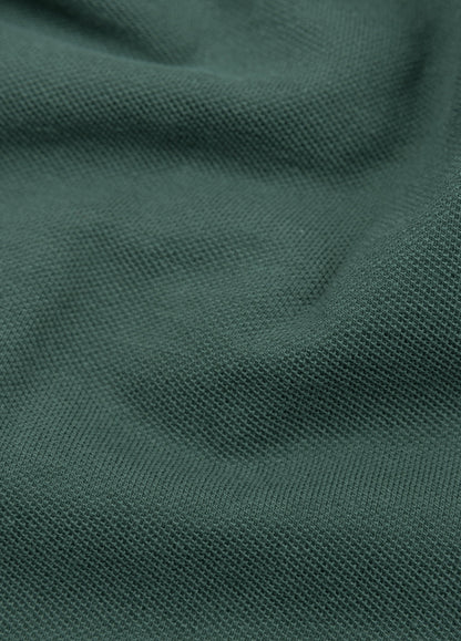 Polo manga larga piqué verde