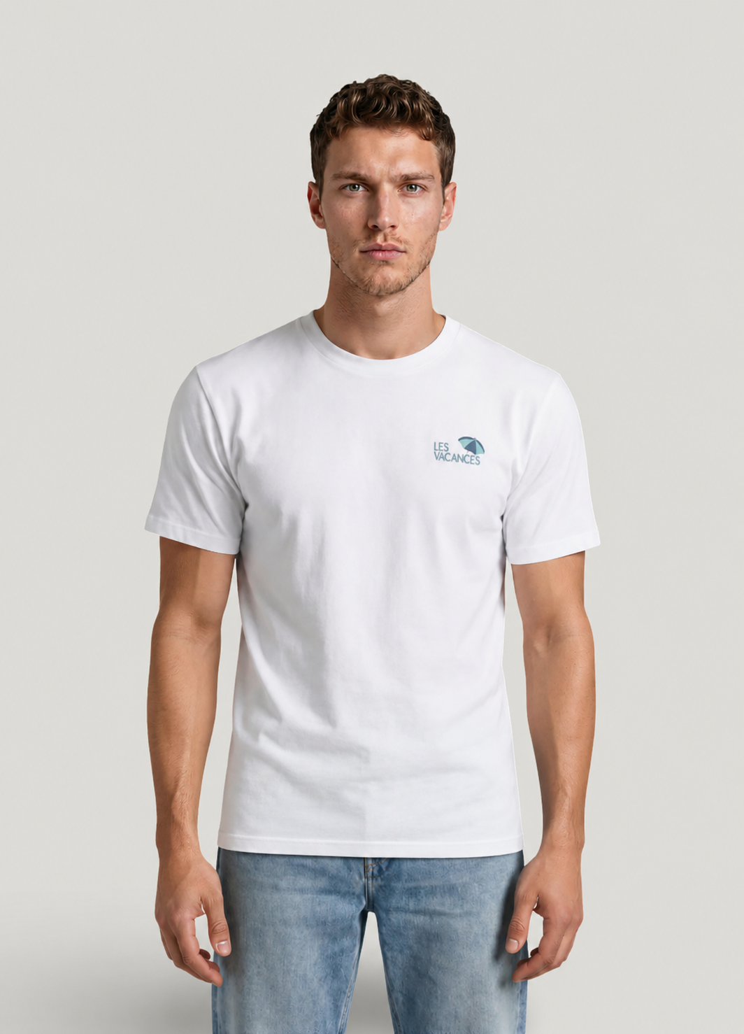 Camiseta Les vacances blanco