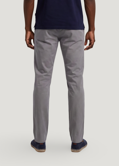 Gray five-pocket pants