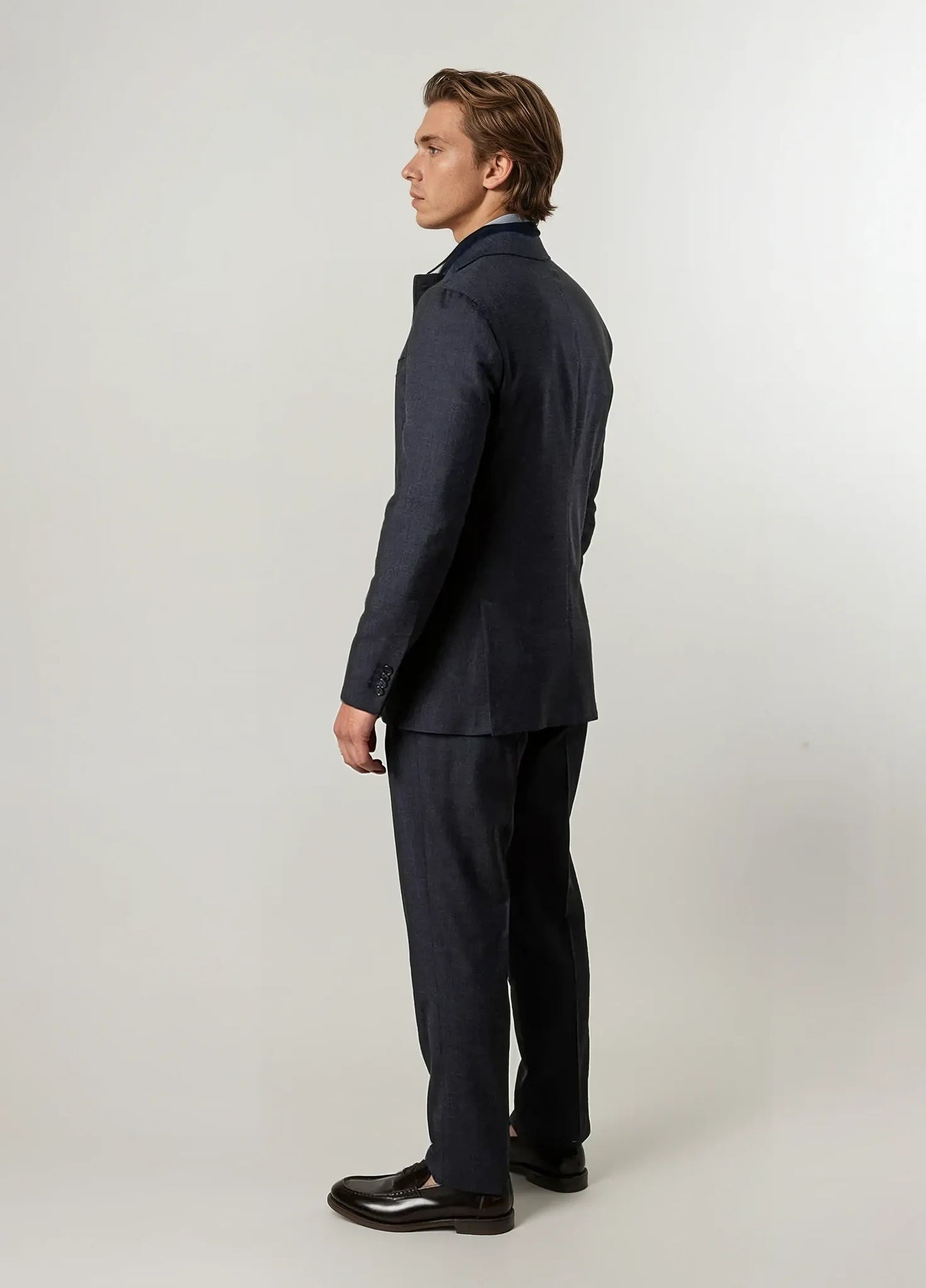 UNSTRUCTURED navy suit