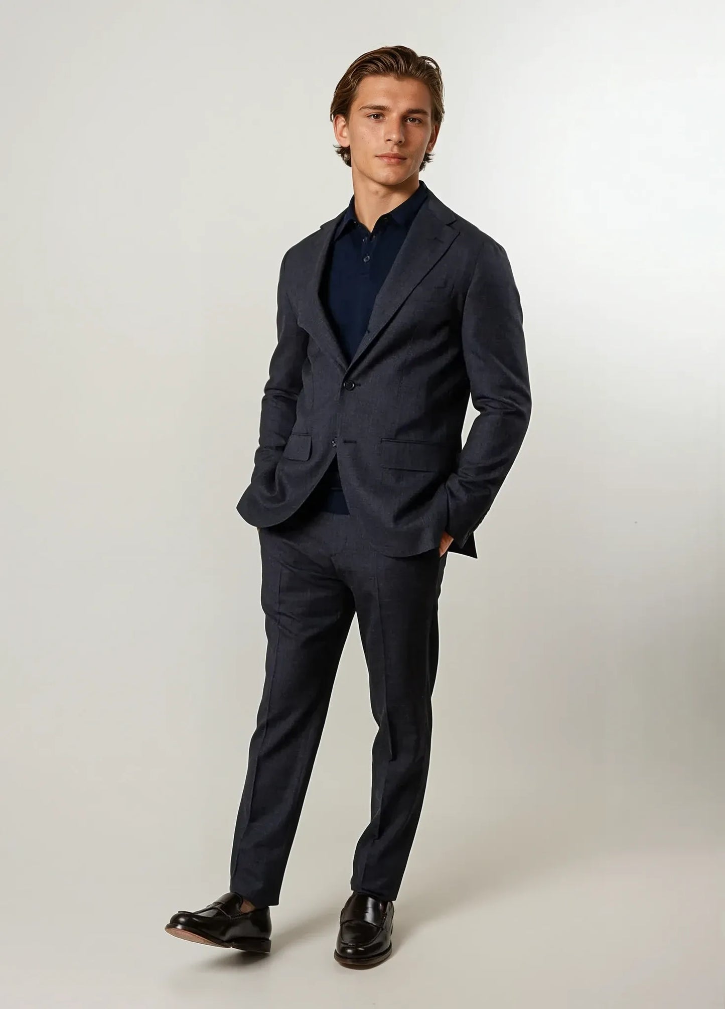 UNSTRUCTURED navy suit