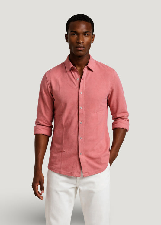 Strawberry pique shirt
