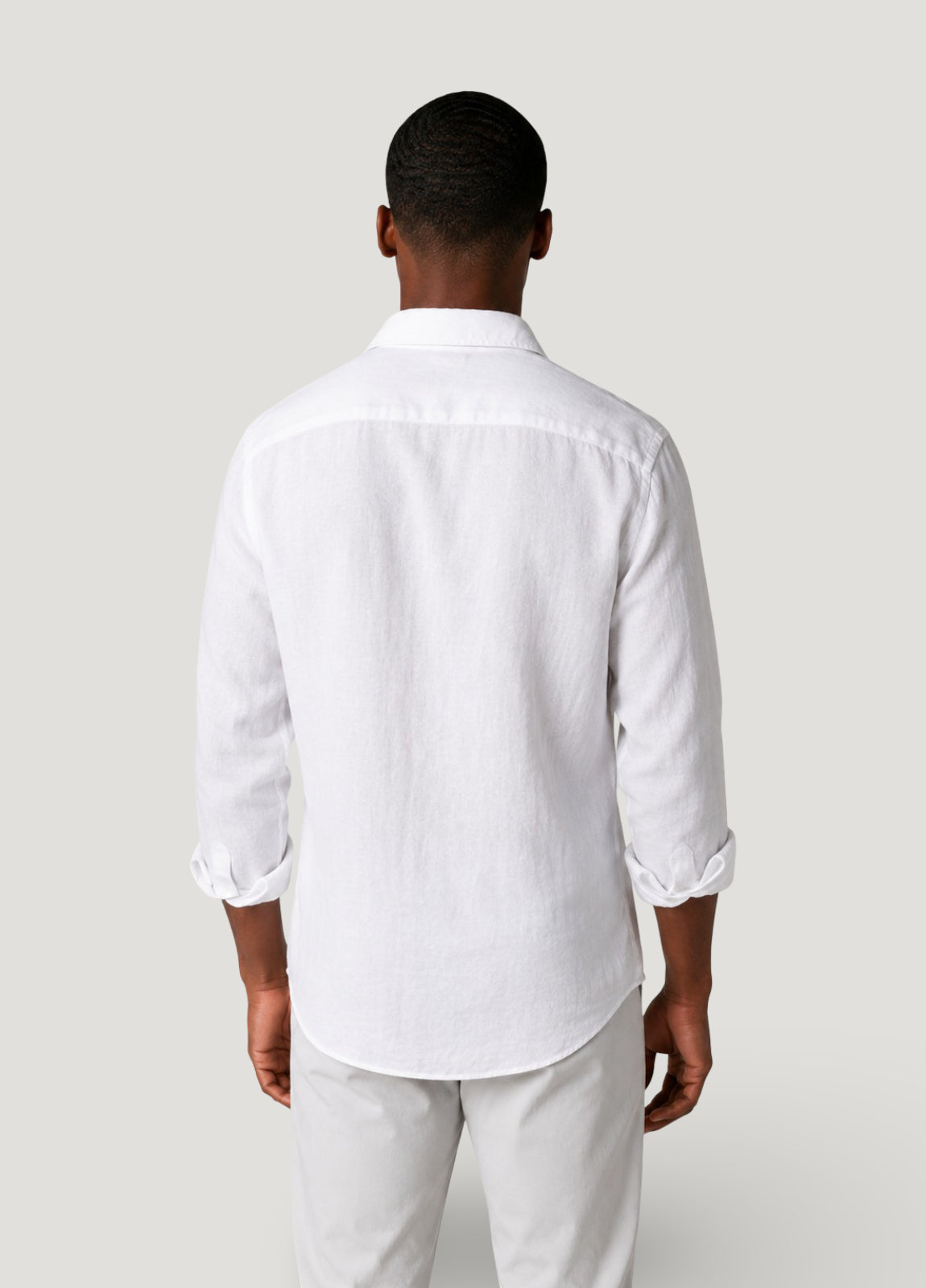 White linen shirt
