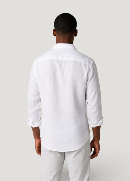 White linen shirt