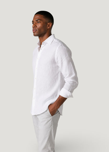 White linen shirt