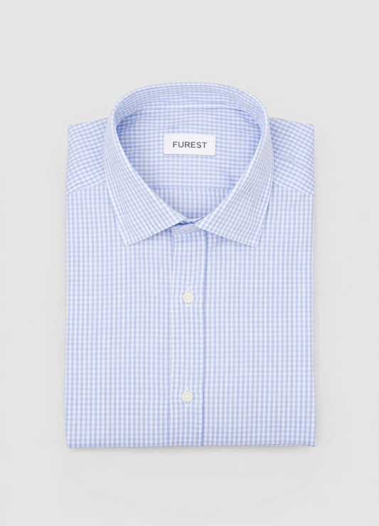 Camisa sport cuadrito vichy azul