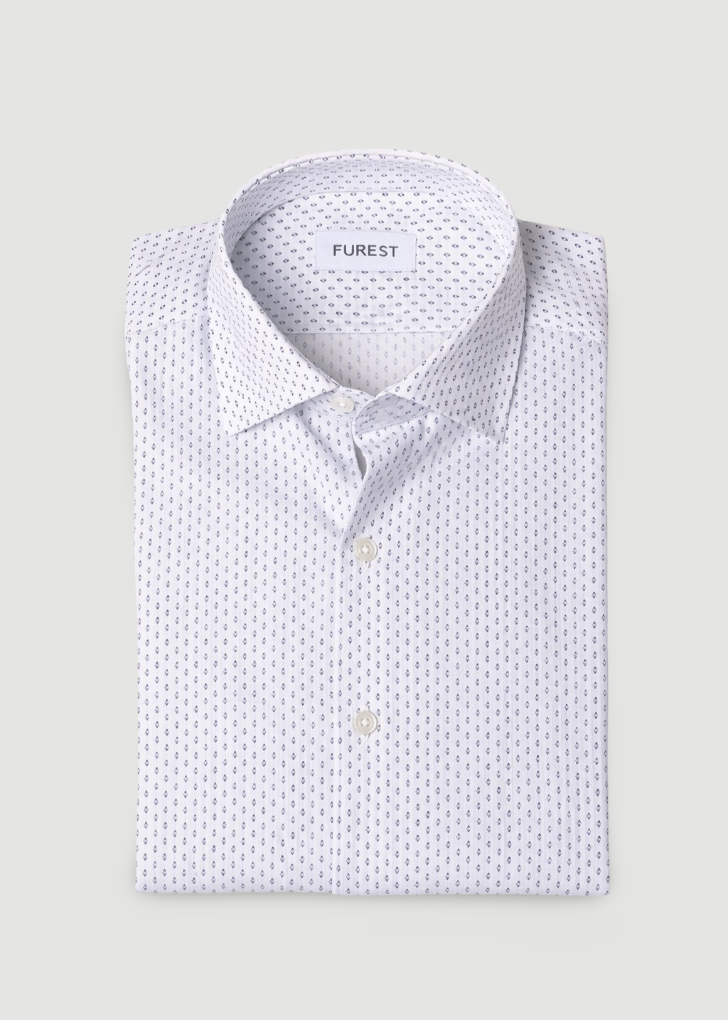 Camisa sport microdibujo blanca