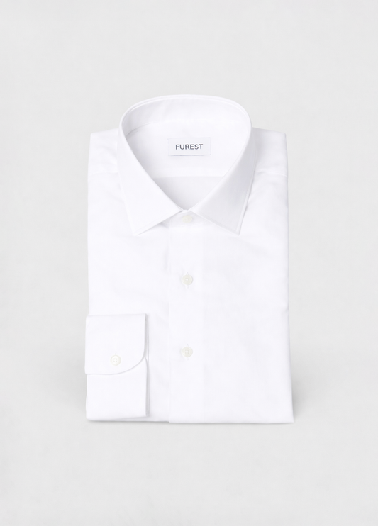 Camisa vestir lisa blanca