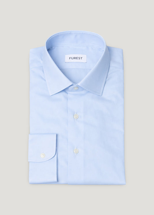 Camisa vestir lisa celeste