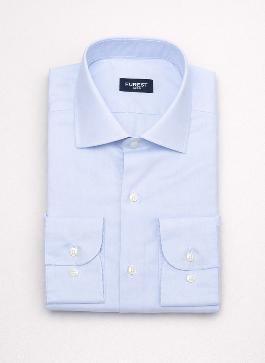 Camisa vestir oxford celeste