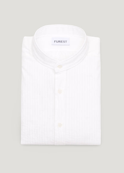 Off-white grandad collar shirt