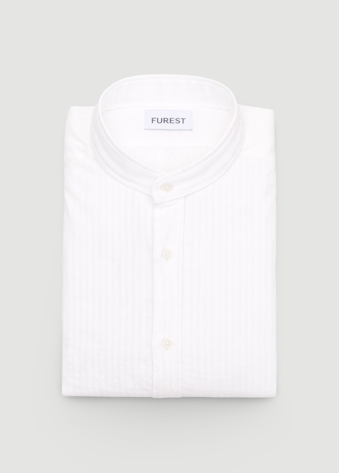 Camisa sport cuello mao blanco roto