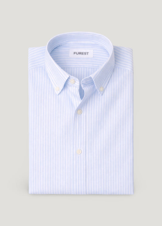 Camisa sport oxford raya celeste