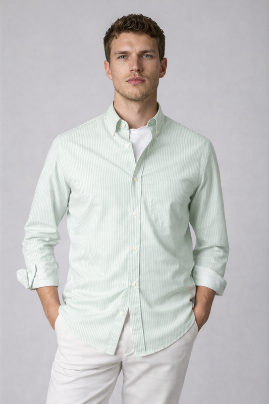 Camisa sport oxford raya verde