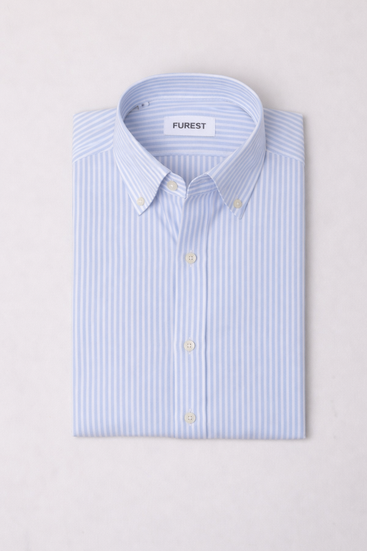 Camisa sport oxford raya azul