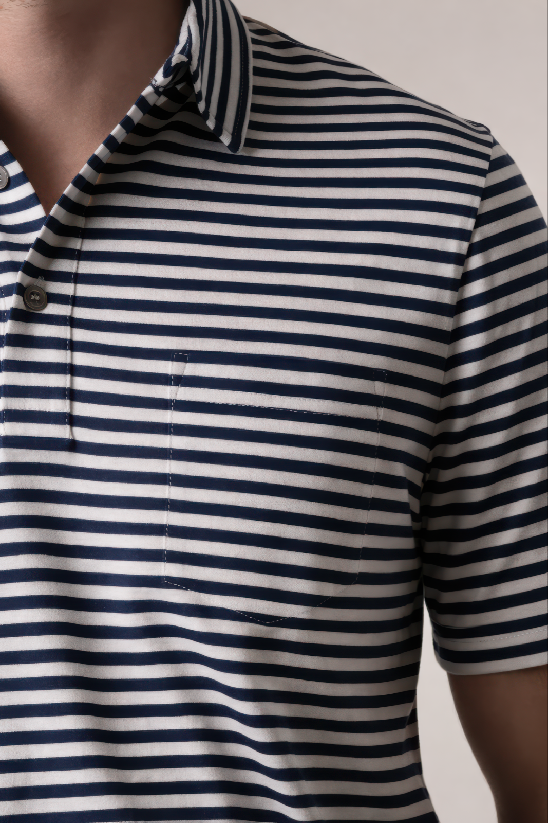 Polo manga corta rayas marino (PROXIMAMENTE)