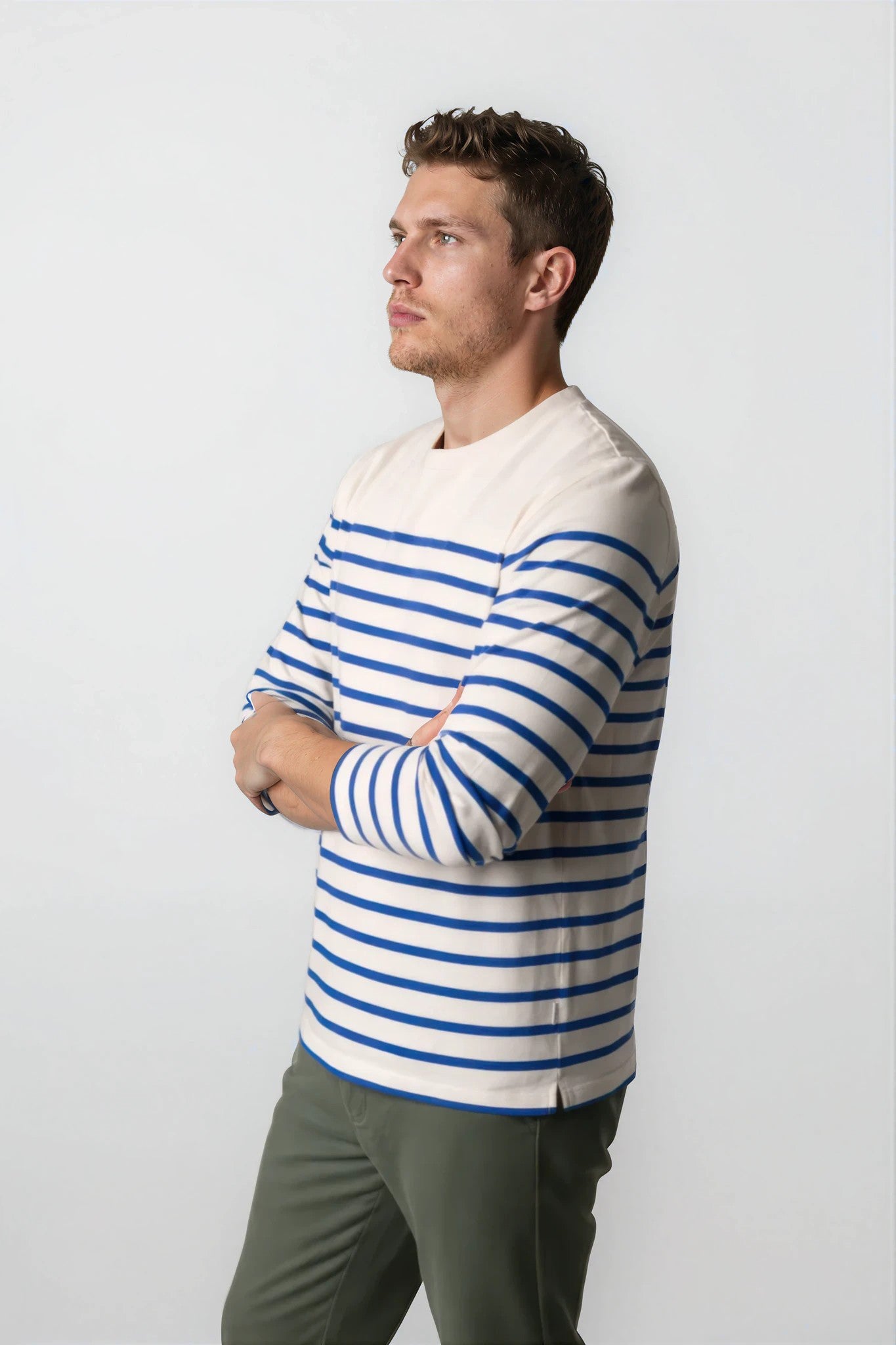 Camiseta manga larga rayas azul (PROXIMAMENTE)