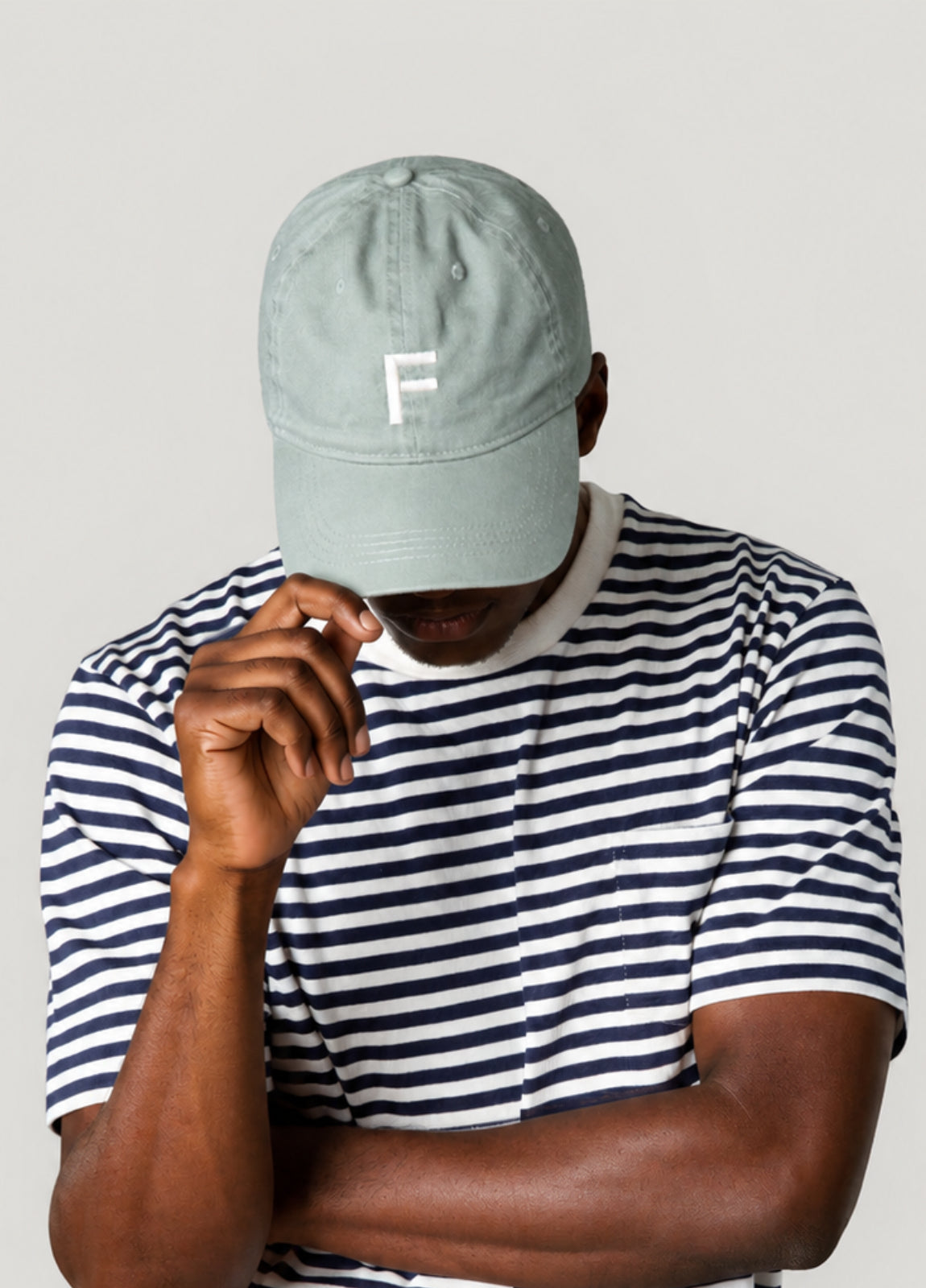 Gorra algodón verde