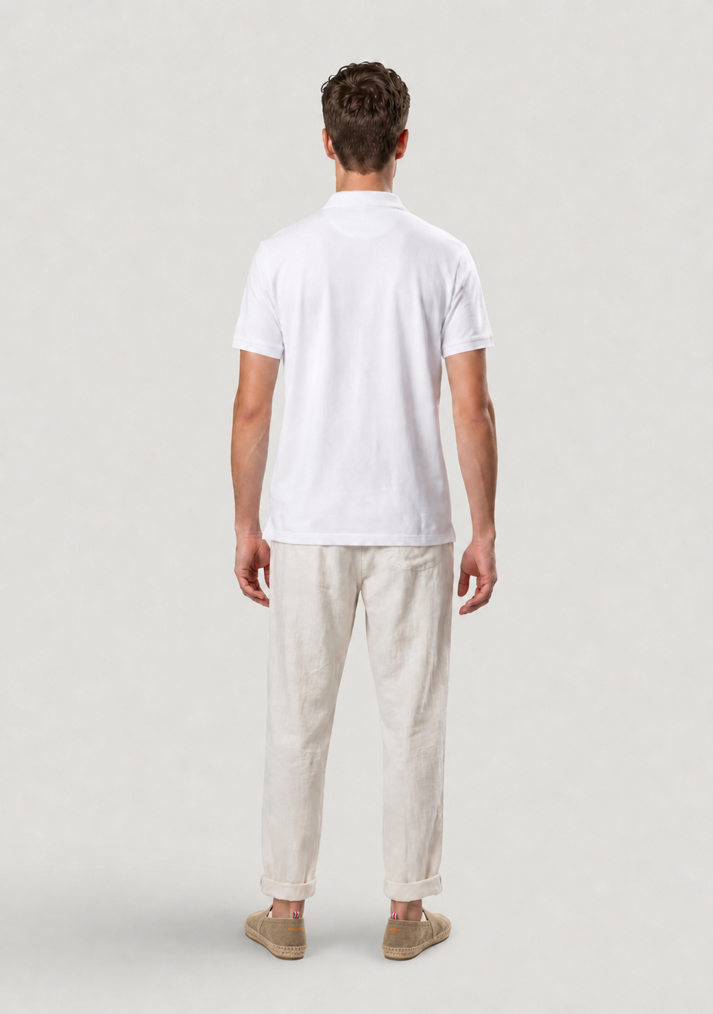 Pantalón jogger lino crudo