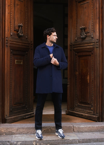 Trench azul marino
