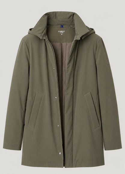 Parka acolchada kaki
