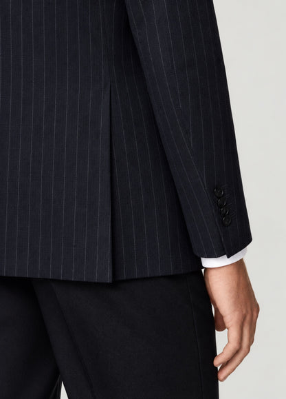 Blazer Oxford Tailored Fit 2 botones marino raya diplomática
