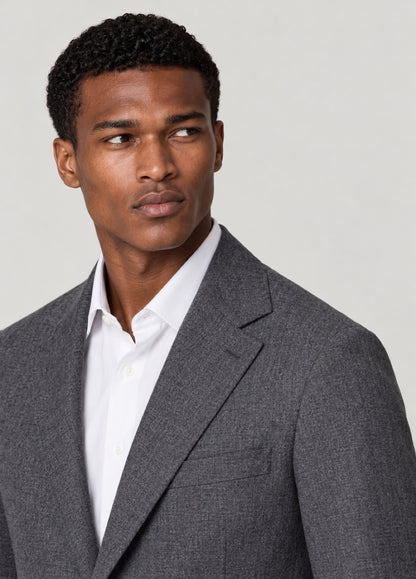 Blazer Oxford Tailored Fit 2 botones gris jaspeado
