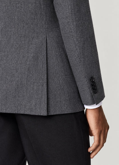 Blazer Oxford Tailored Fit 2 botones gris jaspeado