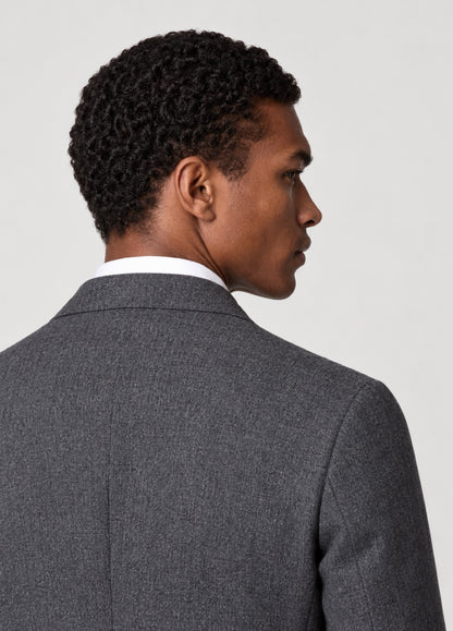 Blazer Oxford Tailored Fit 2 botones gris jaspeado