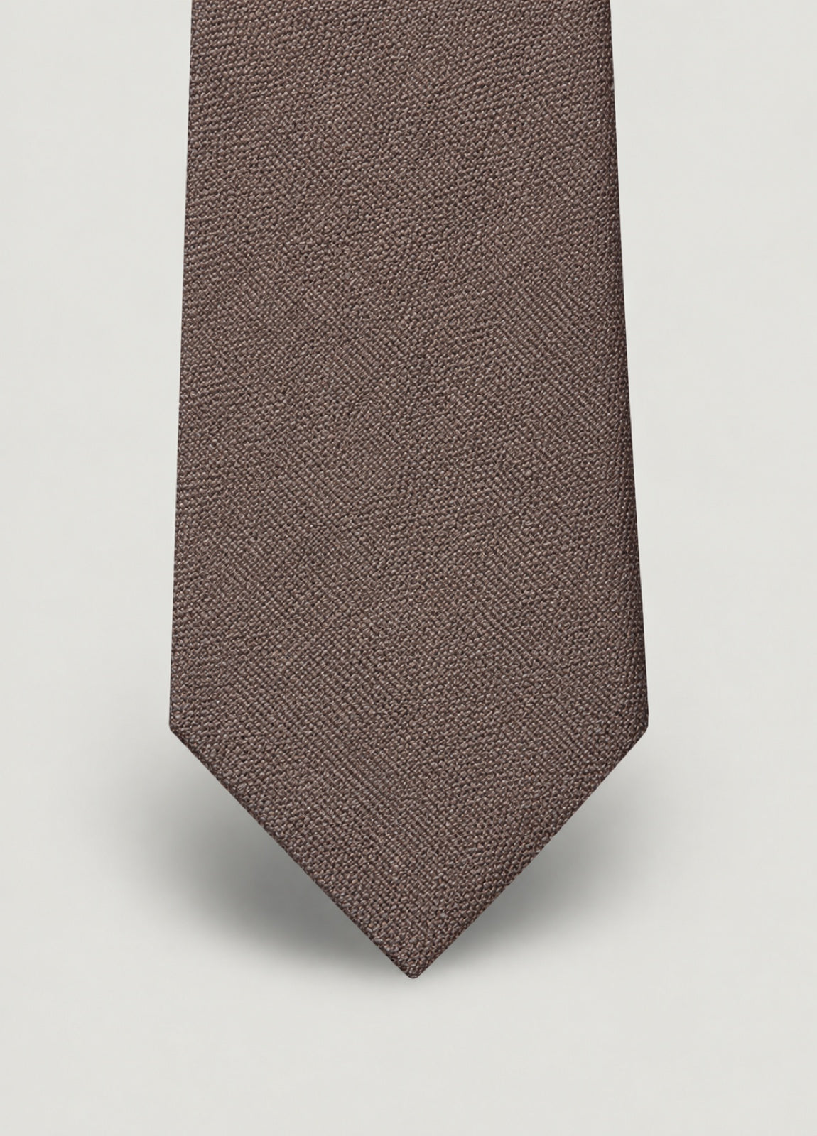 Corbata vestir grano marrón, detalle