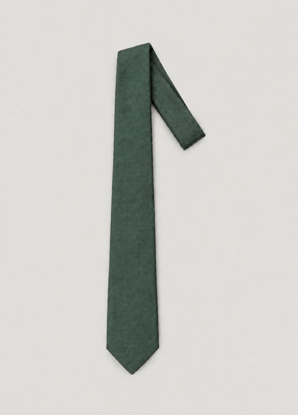 Corbata vestir grano verde, entera